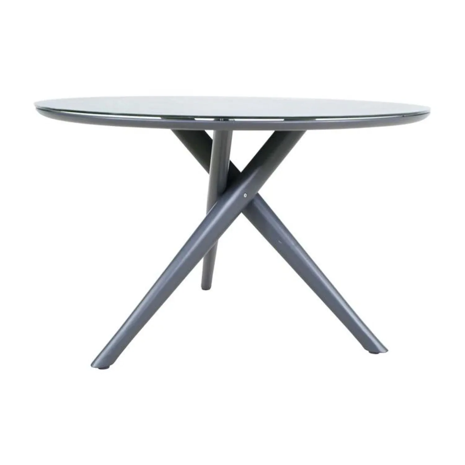 Lesli Living Tuintafels|Mojito Tuintafel Rond keramisch zwart 120cm