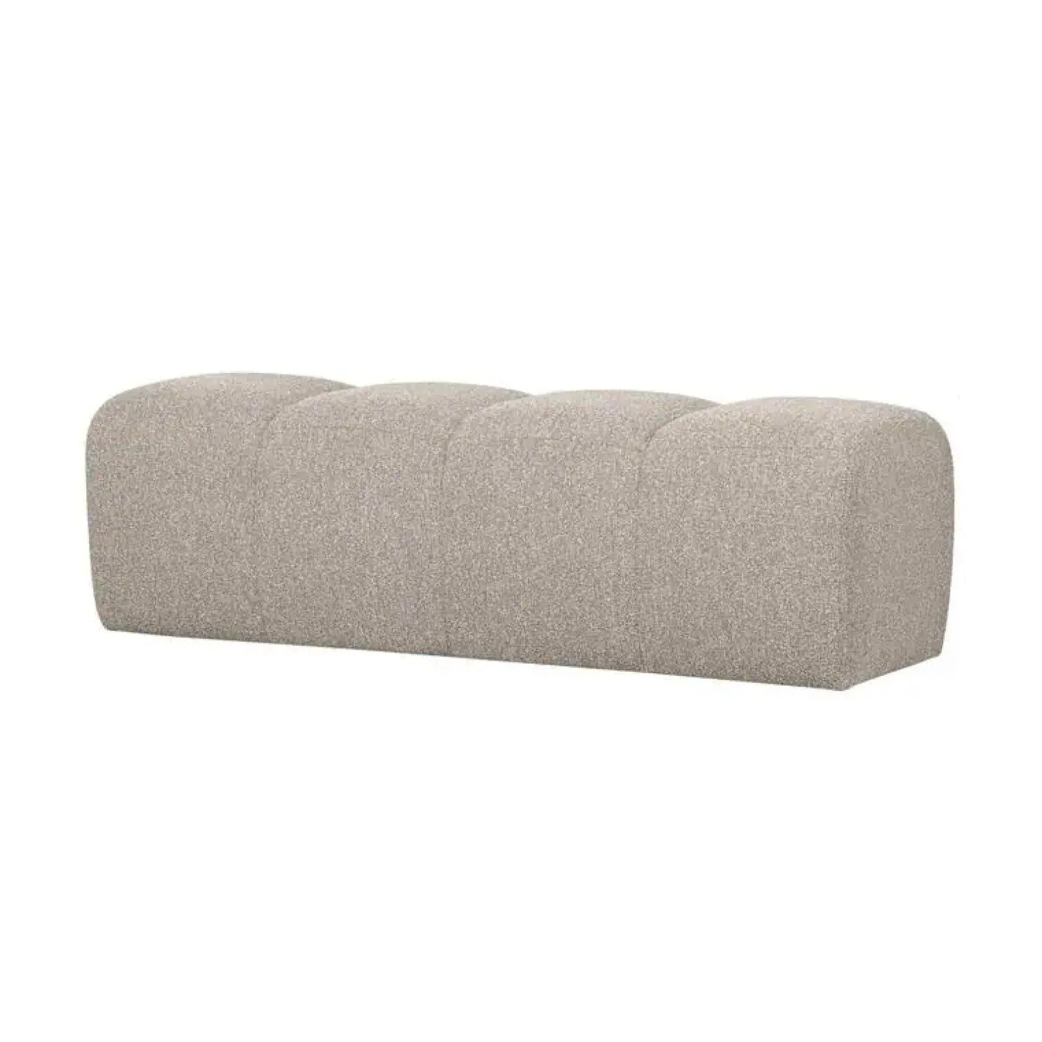 WOOOD Eetkamerbanken|Eetkamerbanken|Mojo Eetkamerbank Bouclé Beige Melange 164cm