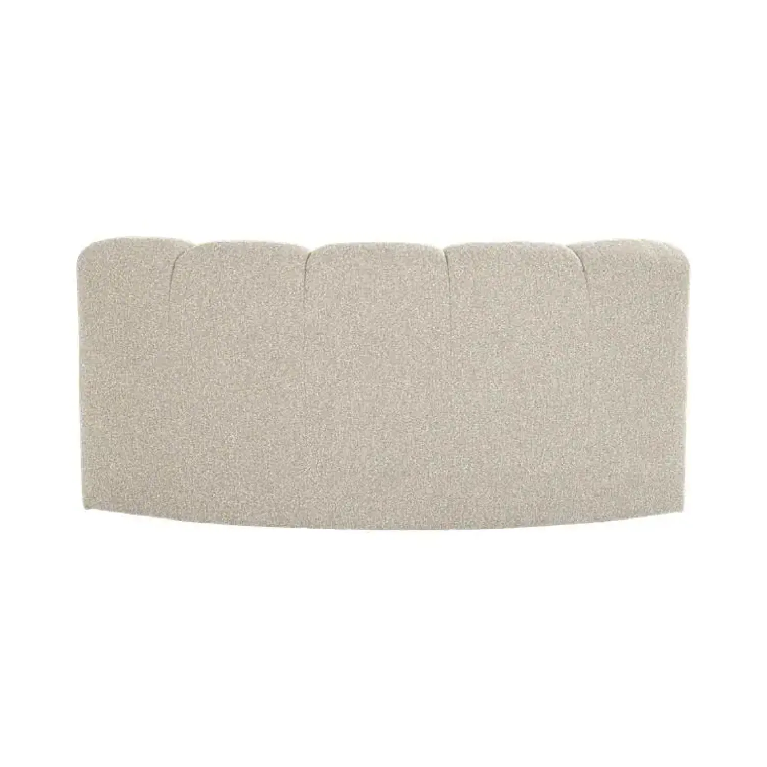 WOOOD Eetkamerbanken|Eetkamerbanken|Mojo Eetkamerbank Halfronde hoek Rugleuning Bouclé Beige