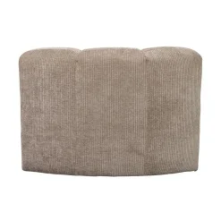 WOOOD Eetkamerbanken|Eetkamerbanken|Mojo Eetkamerbank Hoek Met Rugleuning Ribstof Donkerzand