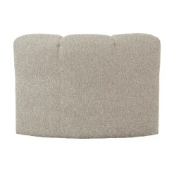 WOOOD Eetkamerbanken|Eetkamerbanken|Mojo Eetkamerbank Hoek Met Rugleuning Bouclé Beige Melange