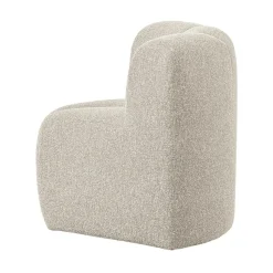 WOOOD Eetkamerbanken|Eetkamerbanken|Mojo Eetkamerbank Hoek Met Rugleuning Bouclé Beige Melange