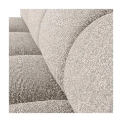 WOOOD Eetkamerbanken|Eetkamerbanken|Mojo Eetkamerbank Met Rugleuning Bouclé Beige Melange 164cm