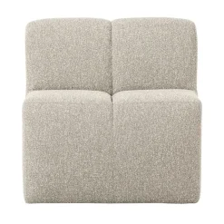 WOOOD Eetkamerbanken|Eetkamerbanken|Mojo Eetkamerbank Met Rugleuning Bouclé Beige Melange 84cm
