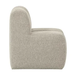 WOOOD Eetkamerbanken|Eetkamerbanken|Mojo Eetkamerbank Met Rugleuning Bouclé Beige Melange 84cm
