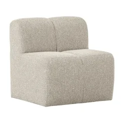 WOOOD Eetkamerbanken|Eetkamerbanken|Mojo Eetkamerbank Met Rugleuning Bouclé Beige Melange 84cm