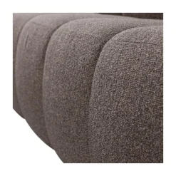 WOOOD Eetkamerbanken|Eetkamerbanken|Mojo Eetkamerbank Met Rugleuning Bouclé Bruin Melange 164cm