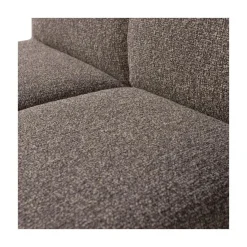 WOOOD Eetkamerbanken|Eetkamerbanken|Mojo Eetkamerbank Met Rugleuning Bouclé Bruin Melange 84cm