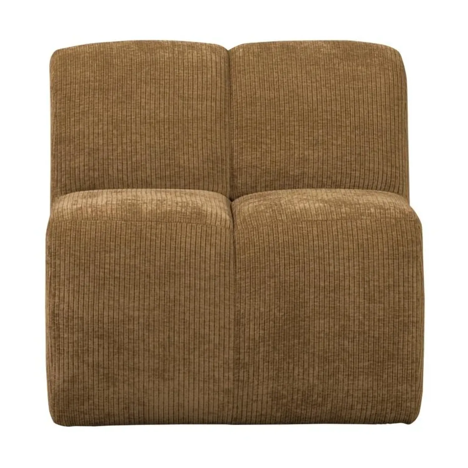 WOOOD Eetkamerbanken|Eetkamerbanken|Mojo Eetkamerbank Met Rugleuning Ribstof Honinggeel 84cm
