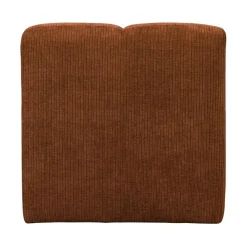 WOOOD Eetkamerbanken|Eetkamerbanken|Mojo Eetkamerbank Met Rugleuning Ribstof Roestbruin 84cm
