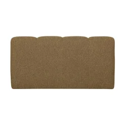 WOOOD Eetkamerbanken|Eetkamerbanken|Mojo Eetkamerbank Rugleuning Bouclé Geel/Bruin Melange 164cm