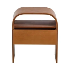 WOOOD Nachtkastjes|Industriele Kasten|Momo Nachtkastje Bruin 40cm