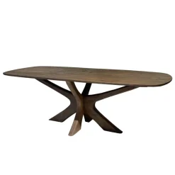 Livingfurn Eettafels|Montreaux Eettafel Bruin Deens ovaal 220cm