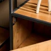 Furndea Boekenkasten|Industriele Kasten|Morada boekenkast industrieel Warm mangohout 1-deurs 55cm