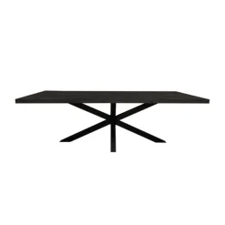 Furndea Eettafels|Morada eettafel industrieel rechthoek mangohout zwart