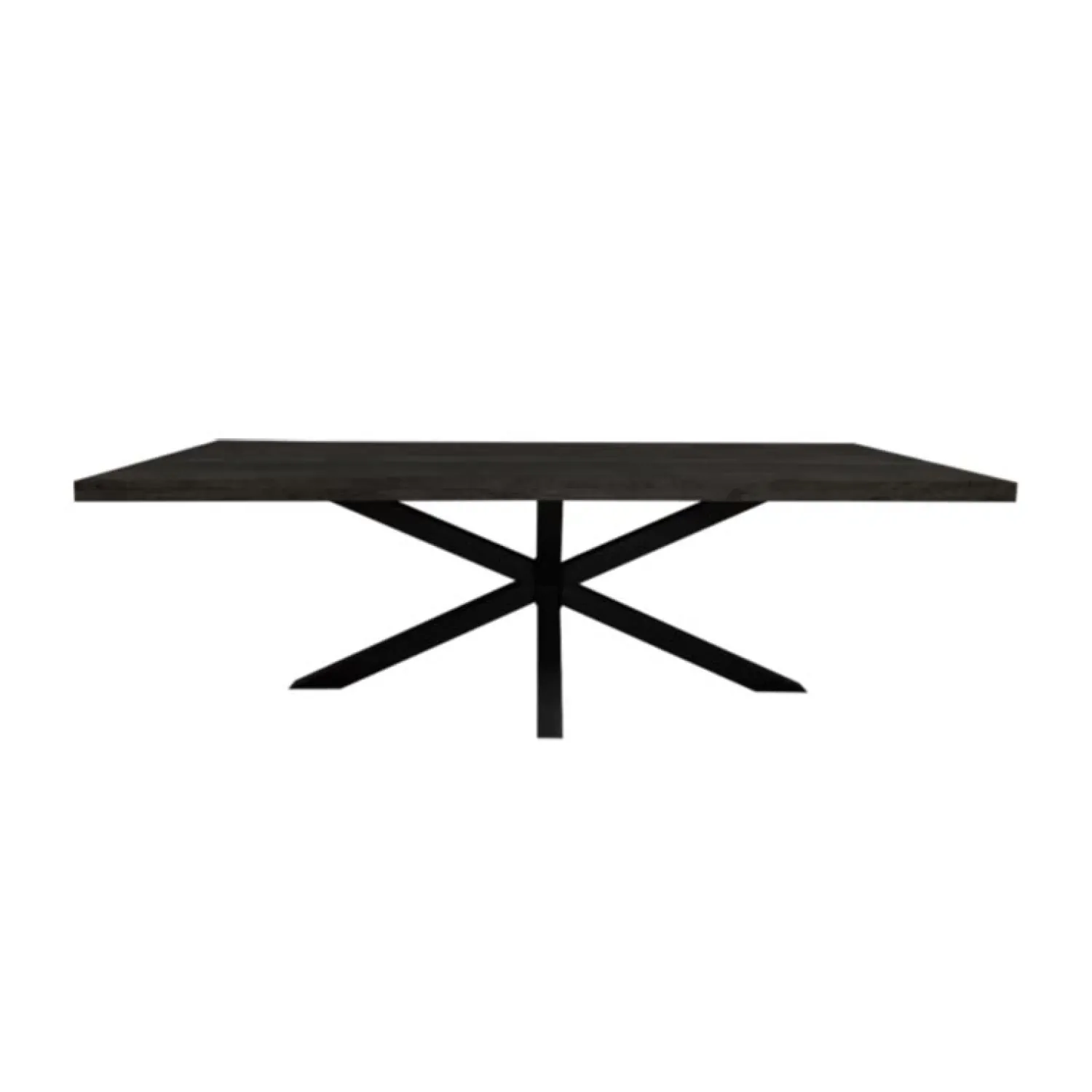Furndea Eettafels|Morada eettafel industrieel rechthoek mangohout zwart