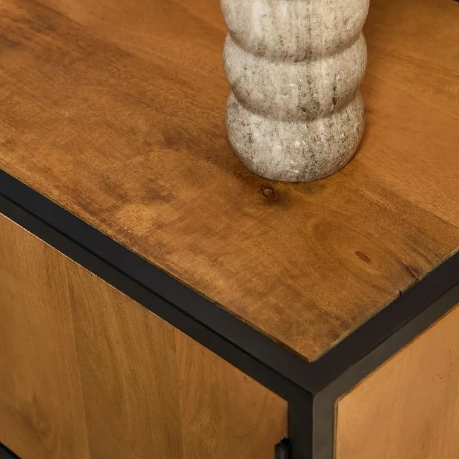 Furndea Industriele Kasten|Tv Meubels|Morada tv meubel industrieel Warm mangohout 240cm