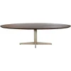 Mysons Eettafels|Morgan Eettafel ovaal Walnoot - Beige onderstel 190cm