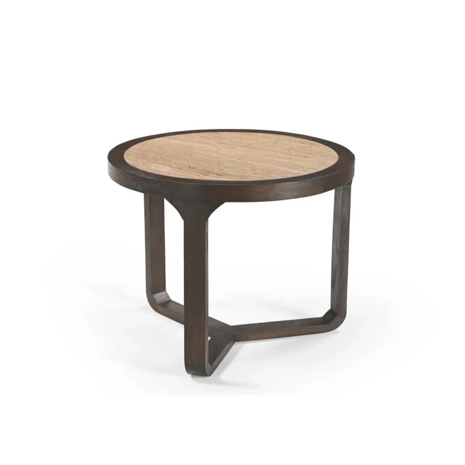 Furndea Bijzettafels|Moritz Bijzettafel Creme Travertin 60 cm