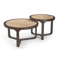 Furndea Salontafels|Moritz Salontafel rond Creme Travertin 75 cm
