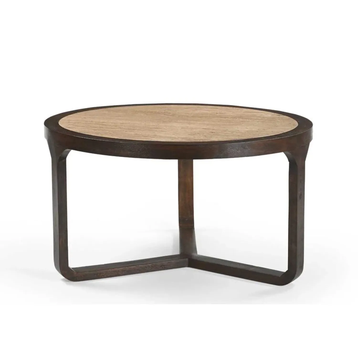 Furndea Salontafels|Moritz Salontafel rond Creme Travertin 75 cm