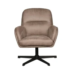 Label51 Fauteuils|Moss Fauteuil Taupe Micro Suede