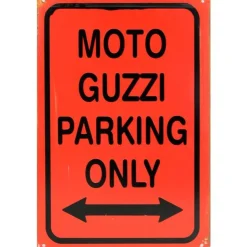 Cavetown Metalen Borden|Moto Guzzi Parking only - metalen bord