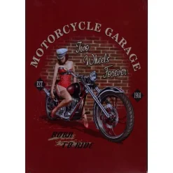 Cavetown Metalen Borden|Motorcycle Garage - metalen bord