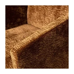 WOOOD Eetkamerstoelen|Mount Eetkamerstoel Met Armleuning Chenille Middenbruin