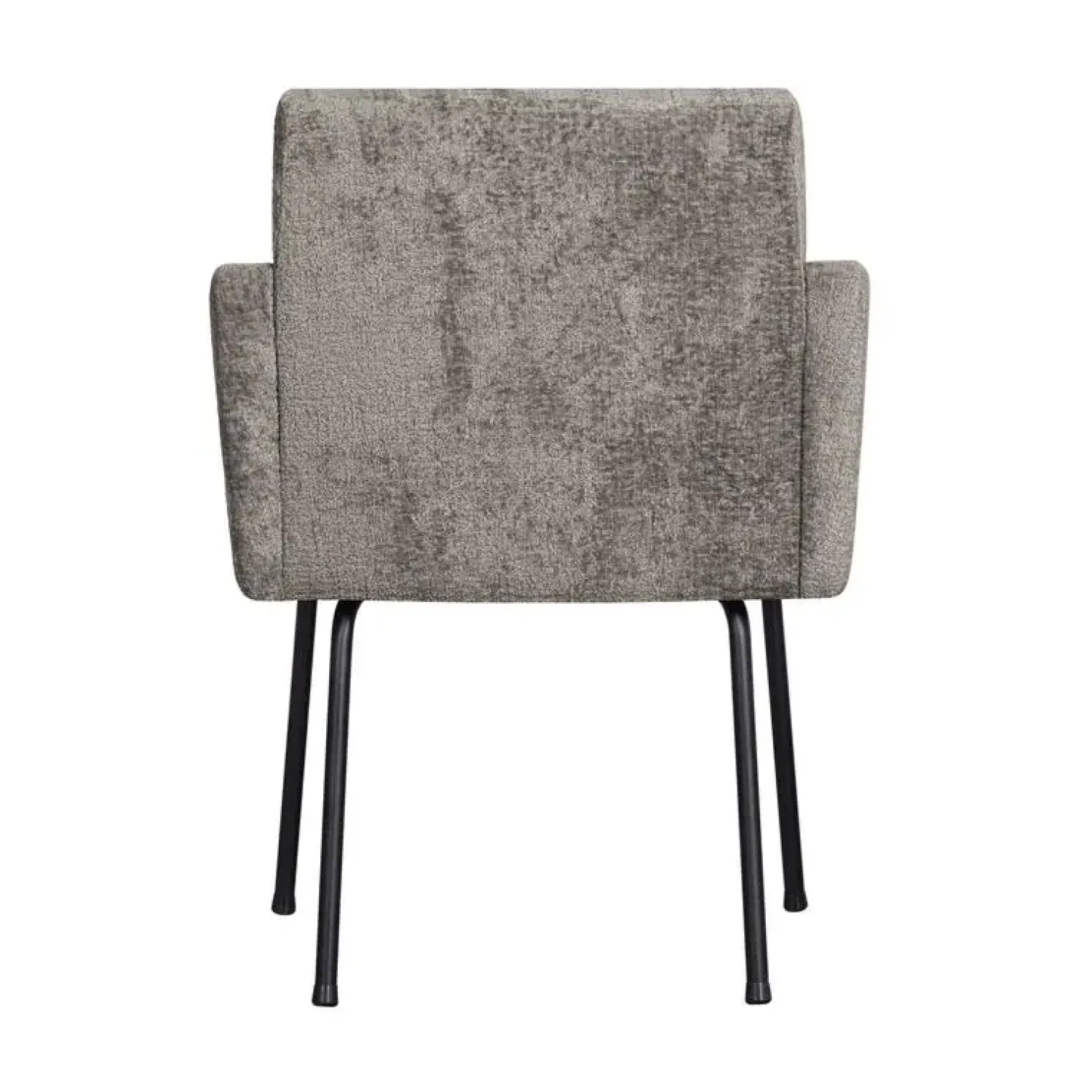 WOOOD Eetkamerstoelen|Mount Eetkamerstoel Met Armleuning Grof Geweven Stof Taupe