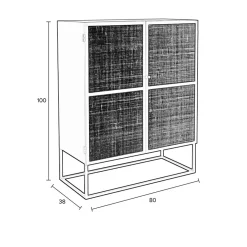 NORI Living Wandkasten|Dressoirs|Muji dressoir klein 80cm
