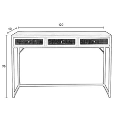 NORI Living Sidetables|Muji sidetable 3 lades 120cm