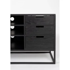 NORI Living Industriele Kasten|Tv Meubels|Muji tv meubel met 3 lades rotan 150cm