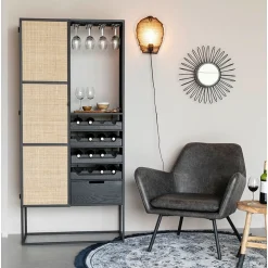 NORI Living Wijnkasten|Wandkasten|Muji wijnkast 80cm