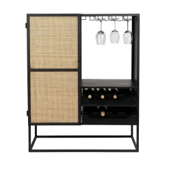 NORI Living Wijnkasten|Wandkasten|Muji wijnkast klein 80cm