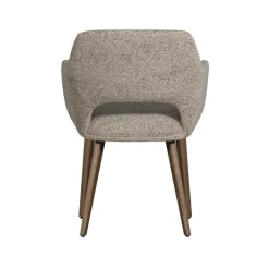 WOOOD Eetkamerstoelen|Murat Eetkamerstoel Naturel Met Houten Poot Bruin