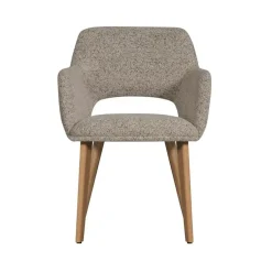 WOOOD Eetkamerstoelen|Murat Eetkamerstoel Naturel Met Houten Poot Naturel