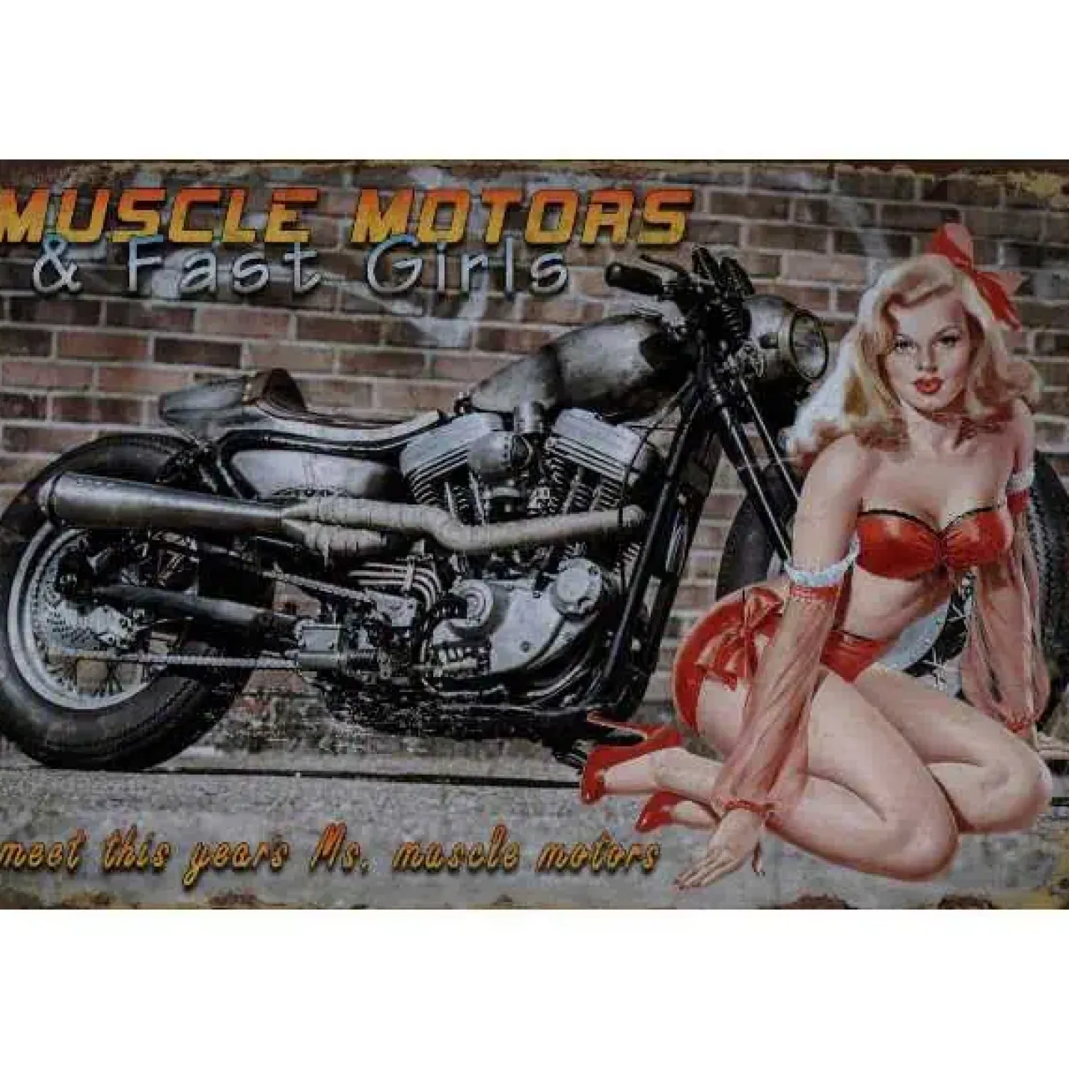 Cavetown Metalen Borden|Muscle Motors - metalen bord