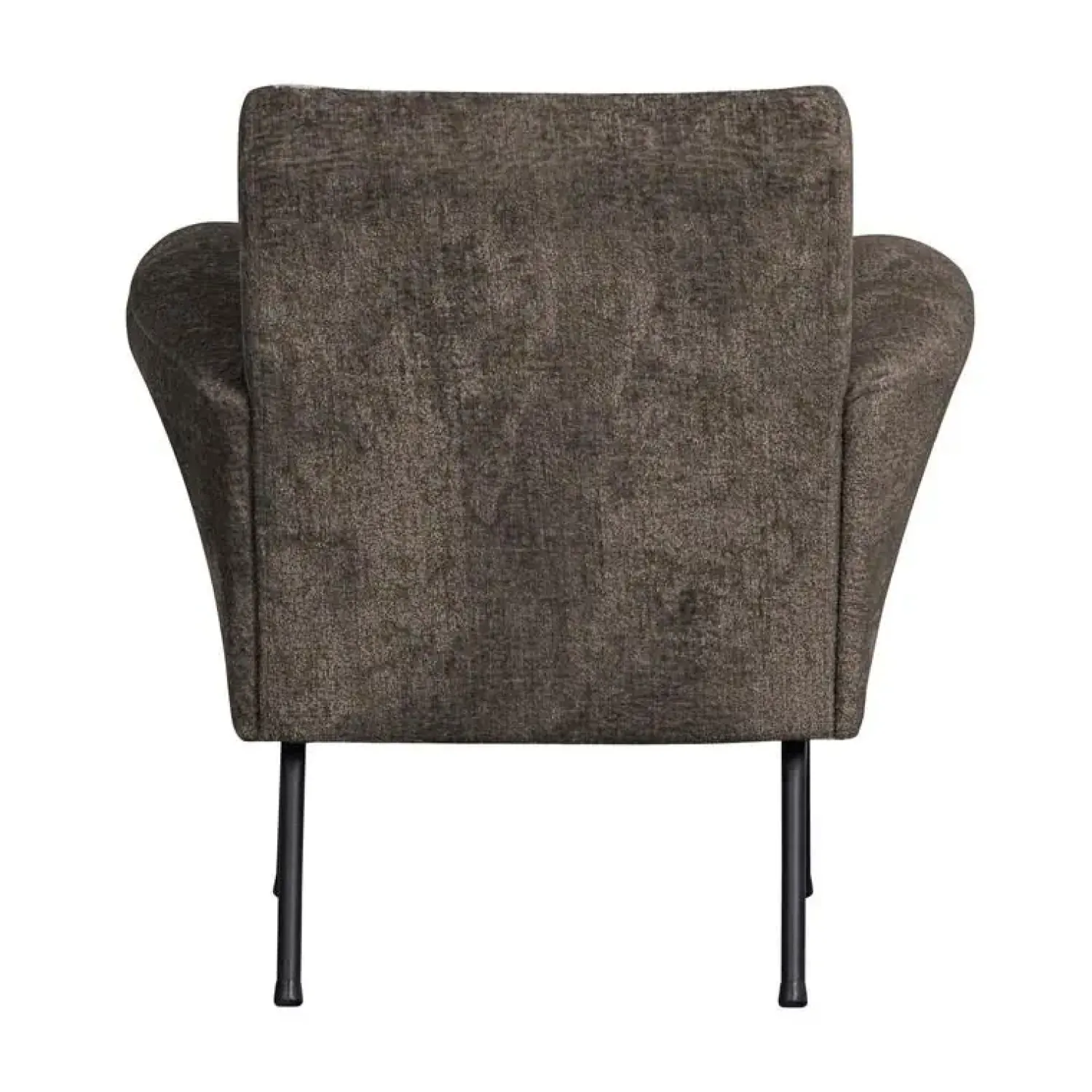 WOOOD Fauteuils|Muse Fauteuil Grof Geweven Stof Grijs/Bruin