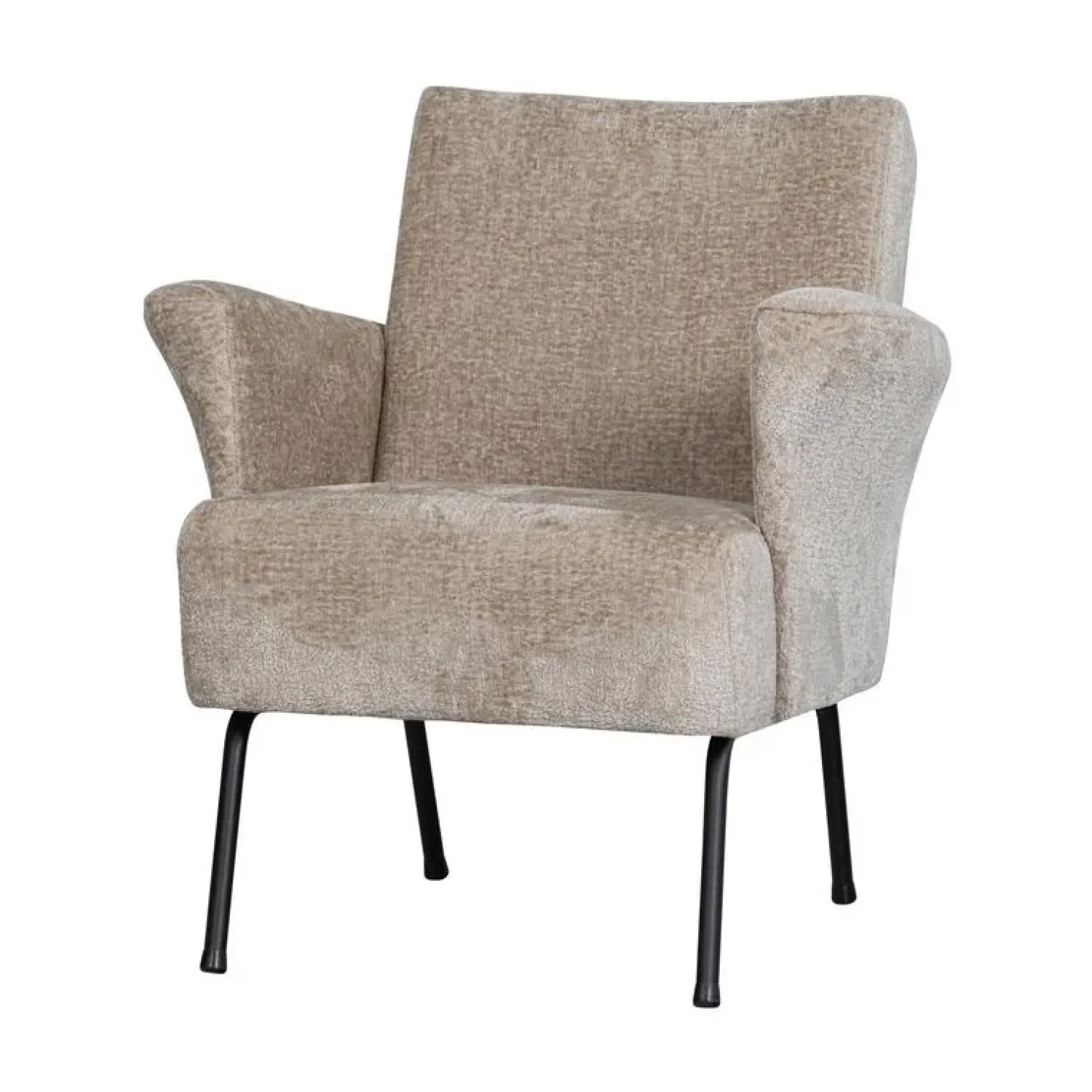 WOOOD Fauteuils|Muse Fauteuil Grof Geweven Stof Naturel
