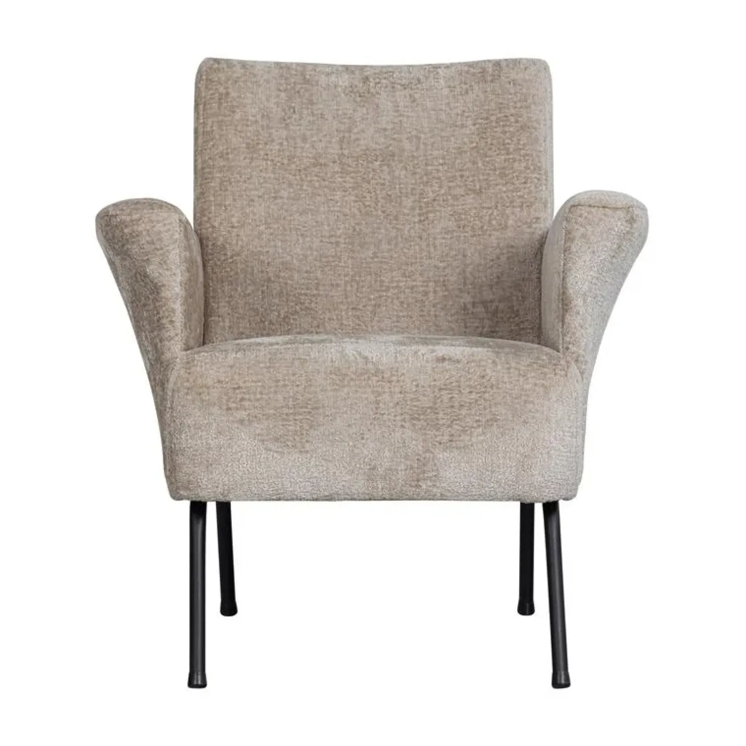 WOOOD Fauteuils|Muse Fauteuil Grof Geweven Stof Naturel