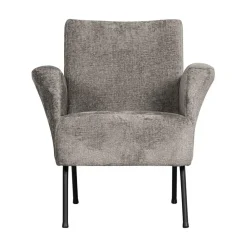 WOOOD Fauteuils|Muse Fauteuil Grof Geweven Stof Taupe