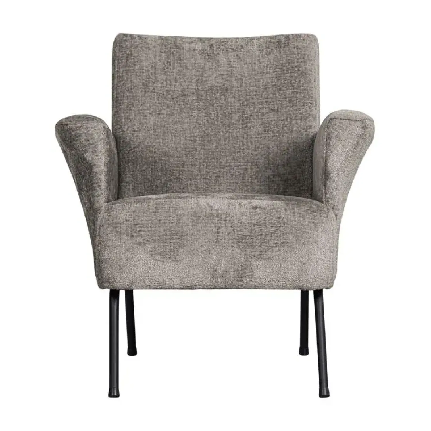 WOOOD Fauteuils|Muse Fauteuil Grof Geweven Stof Taupe