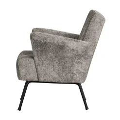 WOOOD Fauteuils|Muse Fauteuil Grof Geweven Stof Taupe