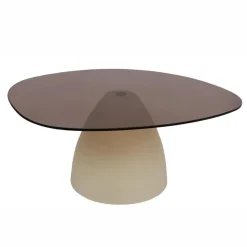 Livingfurn Salontafels|Mylon organische Salontafel Glas 86cm