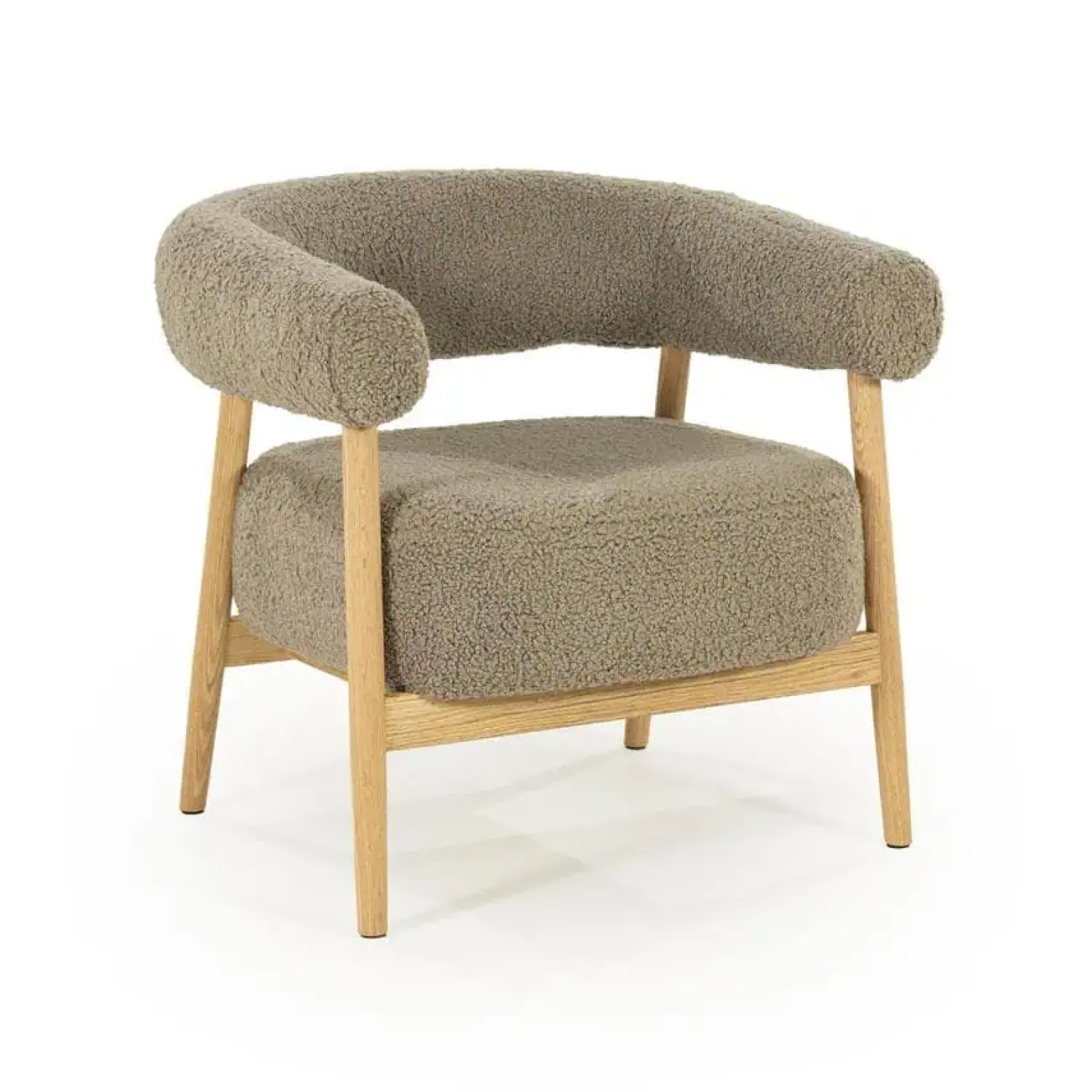 By Boo Fauteuils|Mysa Fauteuil Taupe Hout
