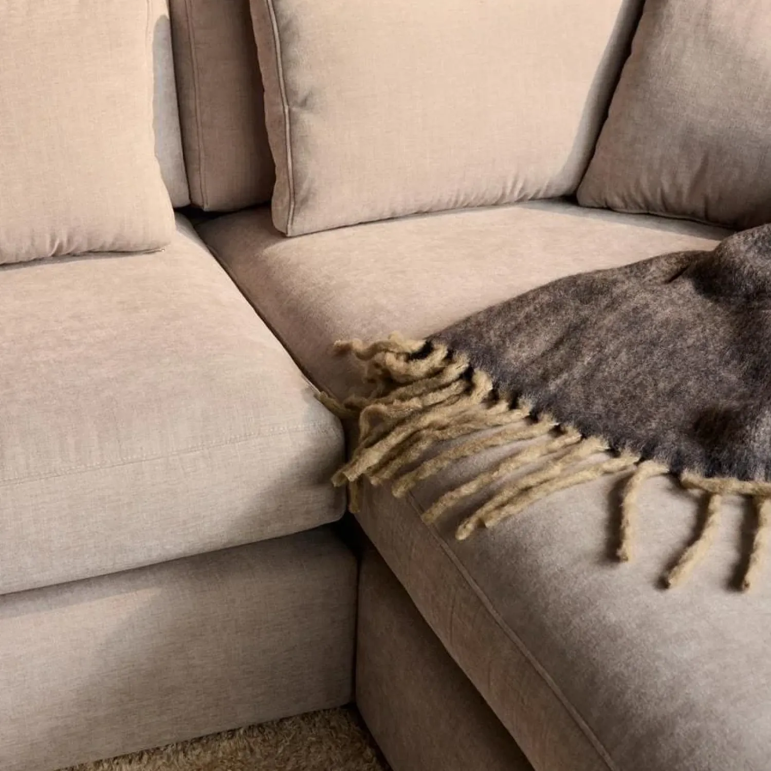 Furndea Hoekbanken|Loungebanken|MySofa Alex U-Bank Greige stof