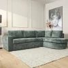 Furndea 2,5 Zitsbanken|Hoekbanken|MySofa Alta Groen 2,5 zits + Divan Rechts