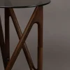 Dutchbone Bijzettafels|Naia Bijzettafel Walnoot 40cm
