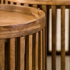 Kalfort Salontafels|Namra salontafel set van 2 mangohout zandkleur